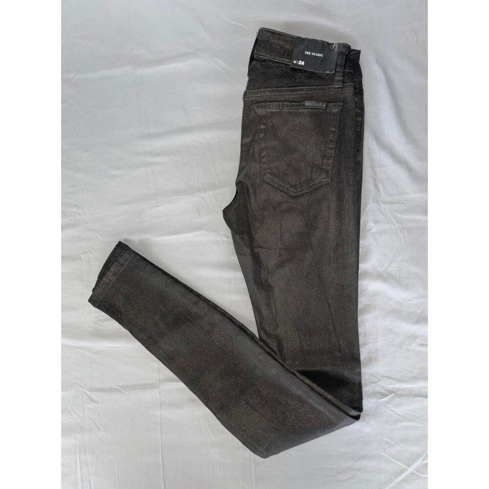 Joe's Jeans 'The Skinny' Coated Stretch Jean Style Pants. Women's Size 24, EUC!!